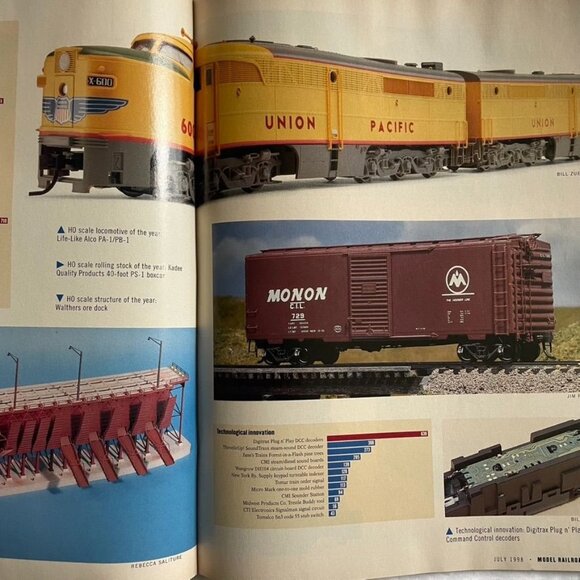 Model Railroader Magazine Back Issue u July 1998 Vol 65 No 7 Lorigan Lumber Co u - Picture 8 of 8